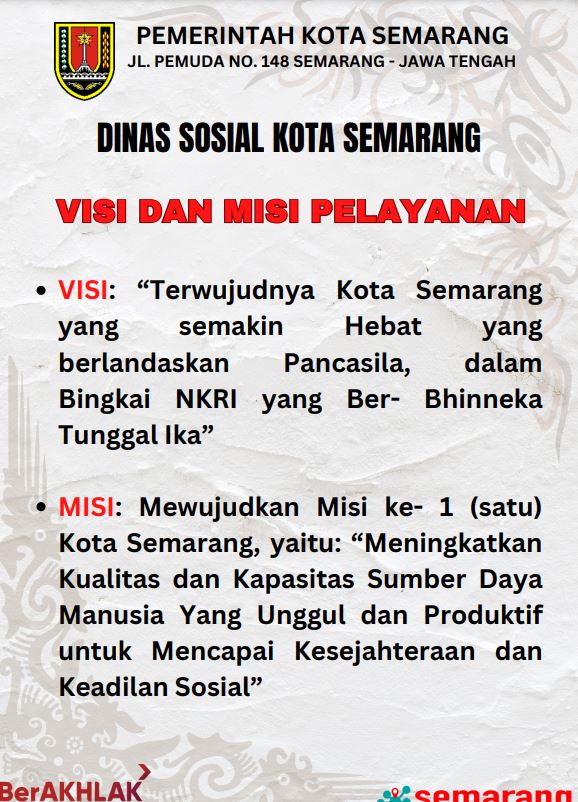 VISI DAN MISI DINAS SOSIAL